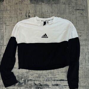 Adidas Monochrome Cropped Sweatshirt